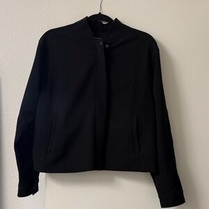 Athleta black bomber jacket